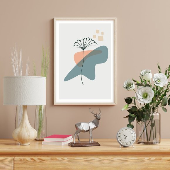 Modern Minimalist Abstract Nature Boho Wall Art Print Home Decor [No Fra… - Picture 3 of 5